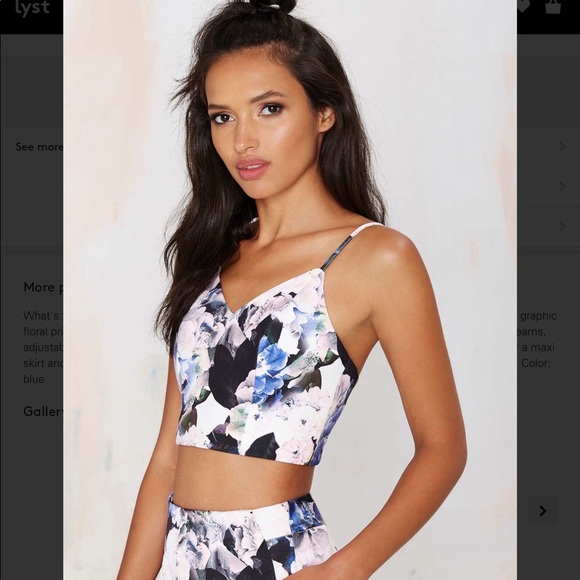 💜6️⃣ speechless floral crop top - Picture 2 of 5